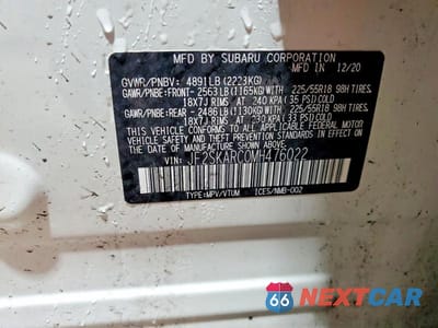 Zdjęcie 14 z 14 samochodu: 2021 SUBARU FORESTER SPORT VIN:JF2SKARC0MH476022 - miniatura