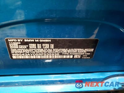 Zdjęcie 13 z 13 samochodu: 2024 BMW M3 COMPETITION VIN:WBS43AY05RFS35936 - miniatura