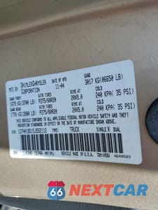 Zdjęcie 13 z 13 samochodu: 2005 DODGE RAM 1500 ST VIN:1D7HA18D15J552112 - miniatura