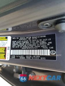 Zdjęcie 12 z 12 samochodu: 2023 LEXUS ES 350 BASE VIN:58ADZ1B13PU147441 - miniatura