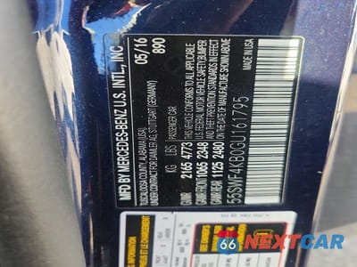 Zdjęcie 12 z 12 samochodu: 2016 MERCEDES-BENZ C300 VIN:55SWF4KB0GU161795 - miniatura