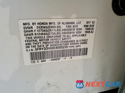 Zdjęcie 13 z 13 samochodu: 2014 ACURA MDX ADVANCE VIN:5FRYD3H80EB005239 - miniatura