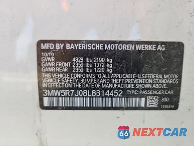 Zdjęcie 12 z 12 samochodu: 2020 BMW 330XI VIN:3MW5R7J08L8B14452 - miniatura