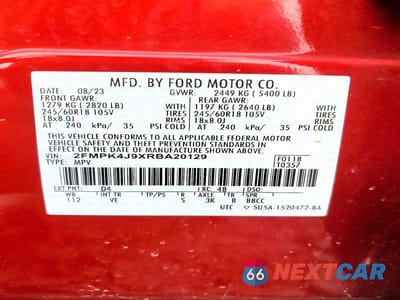 Zdjęcie 13 z 13 samochodu: 2024 FORD EDGE SEL VIN:2FMPK4J9XRBA20129 - miniatura