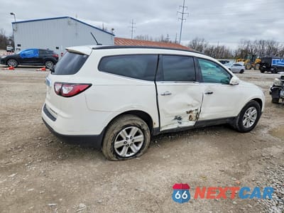 Trzecie zdjęcie samochodu z tyłu: 2014 CHEVROLET TRAVERSE LT VIN:1GNKRGKD1EJ175633 - miniatura