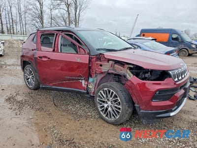 Czwarte zdjęcie samochodu z boku: 2022 JEEP COMPASS LIMITED VIN:3C4NJDCB2NT170703 - miniatura