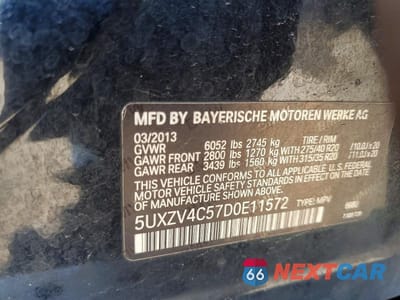 Zdjęcie 13 z 13 samochodu: 2013 BMW X5 XDRIVE35I VIN:5UXZV4C57D0E11572 - miniatura