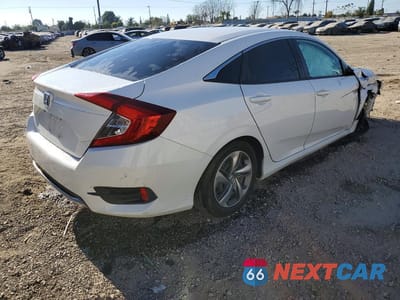 Trzecie zdjęcie samochodu z tyłu: 2019 HONDA CIVIC LX VIN:2HGFC2F68KH540432 - miniatura