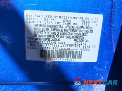 Zdjęcie 13 z 13 samochodu: 2025 NISSAN KICKS PLAY S VIN:3N1CP5BV9SL480837 - miniatura