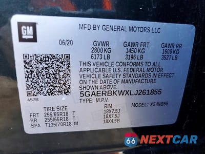 Zdjęcie 13 z 13 samochodu: 2020 BUICK ENCLAVE ESSENCE VIN:5GAERBKWXLJ261855 - miniatura