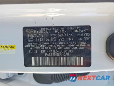 Zdjęcie 12 z 12 samochodu: 2019 GENESIS G80 3.8 VIN:KMTFN4JE5KU320103 - miniatura