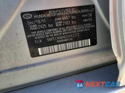 Zdjęcie 12 z 12 samochodu: 2012 HYUNDAI SONATA SE 2.0T VIN:5NPEC4AB4CH442372 - miniatura