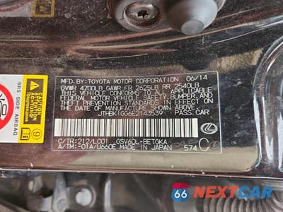 Zdjęcie 12 z 12 samochodu: 2014 LEXUS ES 350 BASE VIN:JTHBK1GG6E2143539 - miniatura