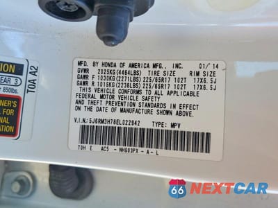 Zdjęcie 13 z 13 samochodu: 2014 HONDA CR-V EXL VIN:5J6RM3H78EL022942 - miniatura