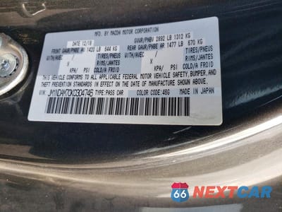 Zdjęcie 12 z 12 samochodu: 2019 MAZDA MX-5 MIATA GRAND TOURING VIN:JM1NDAM70K0304746 - miniatura