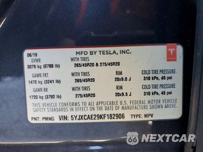 Zdjęcie 14 z 14 samochodu: 2019 TESLA MODEL X VIN:5YJXCAE29KF182906 - miniatura