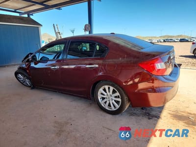 Drugie zdjęcie samochodu z przodu: 2012 HONDA CIVIC EXL VIN:19XFB2F95CE327334 - miniatura