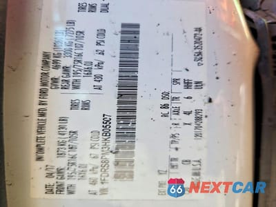 Zdjęcie 13 z 13 samochodu: 2017 FORD TRANSIT BOX TRUCK VIN:1FDRS8PM3HKB05507 - miniatura