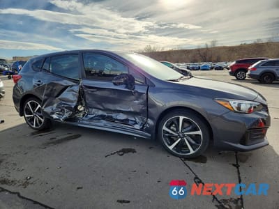 Czwarte zdjęcie samochodu z boku: 2023 SUBARU IMPREZA SPORT VIN:4S3GTAM67P3702674 - miniatura