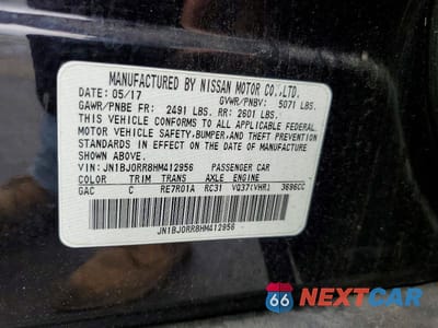 Zdjęcie 13 z 13 samochodu: 2017 INFINITI QX50 BASE VIN:JN1BJ0RR8HM412956 - miniatura