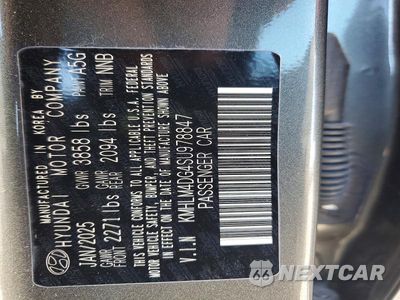 Zdjęcie 12 z 12 samochodu: 2025 HYUNDAI ELANTRA SEL SPORT VIN:KMHLM4DG4SU978847 - miniatura