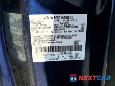 Zdjęcie 12 z 12 samochodu: 2013 FORD F150 VIN:1FTMF1CM3DKF33930 - miniatura