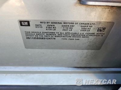 Zdjęcie 13 z 14 samochodu: 2014 CHEVROLET IMPALA LT VIN:2G1125S35E9124774 - miniatura