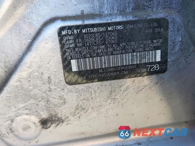 Zdjęcie 12 z 12 samochodu: 2015 MITSUBISHI MIRAGE ES VIN:ML32A4HJ2FH010651 - miniatura