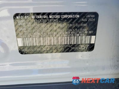 Zdjęcie 13 z 13 samochodu: 2024 MITSUBISHI OUTLANDER SPORT S VIN:JA4ARUAU3RU020133 - miniatura