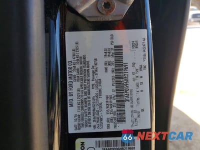 Zdjęcie 12 z 12 samochodu: 2017 FORD FUSION TITANIUM VIN:3FA6P0D96HR219691 - miniatura