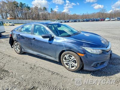 Czwarte zdjęcie samochodu z boku: 2017 HONDA CIVIC LX VIN:19XFC2F62HE047865 - miniatura