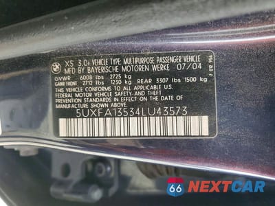 Zdjęcie 13 z 13 samochodu: 2004 BMW X5 3.0I VIN:5UXFA13534LU43573 - miniatura