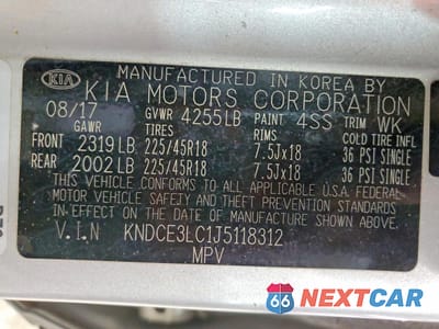 Zdjęcie 13 z 13 samochodu: 2018 KIA NIRO TOURING VIN:KNDCE3LC1J5118312 - miniatura