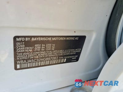 Zdjęcie 12 z 12 samochodu: 2017 BMW 530 I VIN:WBAJA5C32HG897083 - miniatura
