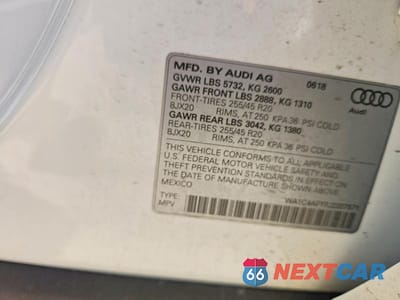 Zdjęcie 12 z 12 samochodu: 2018 AUDI SQ5 PRESTIGE VIN:WA1C4AFY7J2207571 - miniatura