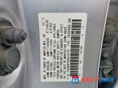 Zdjęcie 13 z 13 samochodu: 2012 ACURA TL VIN:19UUA8F58CA034106 - miniatura