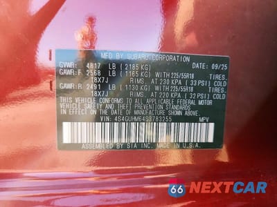 Zdjęcie 13 z 13 samochodu: 2025 SUBARU CROSSTREK LIMITED VIN:4S4GUHM64S3783255 - miniatura