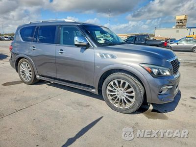 Czwarte zdjęcie samochodu z boku: 2015 INFINITI QX80 BASE VIN:JN8AZ2NE9F9086332 - miniatura