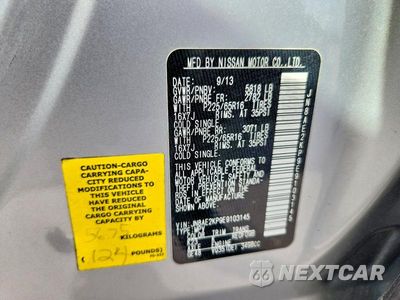 Zdjęcie 13 z 13 samochodu: 2014 NISSAN QUEST 3.5 SV VIN:JN8AE2KP9E9103145 - miniatura