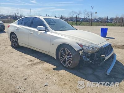 Czwarte zdjęcie samochodu z boku: 2019 INFINITI Q50 3.0T LUXE VIN:JN1EV7AR7KM555751 - miniatura