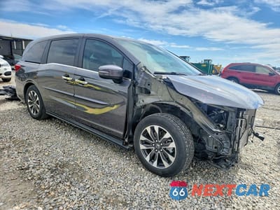 Czwarte zdjęcie samochodu z boku: 2024 HONDA ODYSSEY EXL VIN:5FNRL6H62RB019979 - miniatura