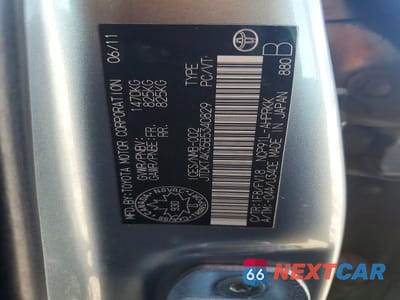 Zdjęcie 12 z 12 samochodu: 2011 TOYOTA YARIS BASE VIN:JTDKT4K35B5340829 - miniatura