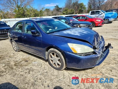 Czwarte zdjęcie samochodu z boku: 2003 HONDA ACCORD EX VIN:1HGCM66553A019764 - miniatura