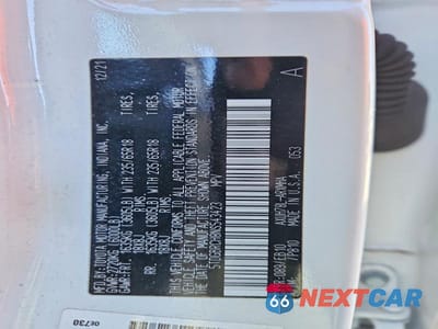 Zdjęcie 13 z 13 samochodu: 2022 TOYOTA HIGHLANDER HYBRID XLE VIN:5TDGBRCH8NS543423 - miniatura