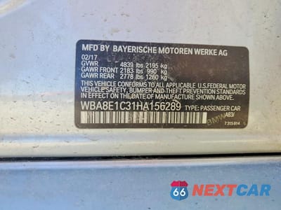 Zdjęcie 12 z 12 samochodu: 2017 BMW 330E VIN:WBA8E1C31HA156289 - miniatura
