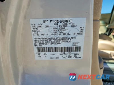 Zdjęcie 14 z 14 samochodu: 2008 FORD ESCAPE LIMITED VIN:1FMCU04158KC32805 - miniatura