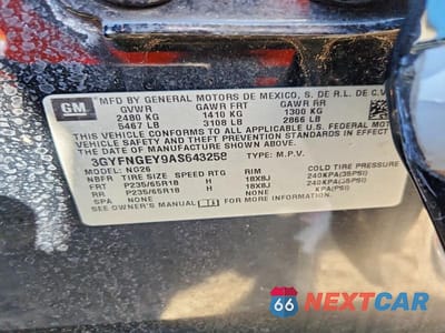 Zdjęcie 13 z 13 samochodu: 2010 CADILLAC SRX VIN:3GYFNGEY9AS643258 - miniatura