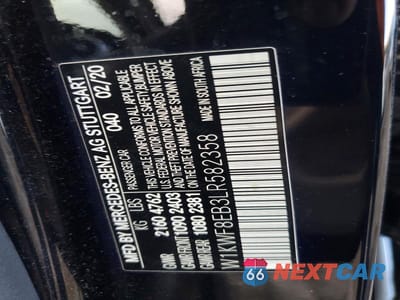 Zdjęcie 12 z 12 samochodu: 2020 MERCEDES-BENZ C 300 4MATIC VIN:W1KWF8EB3LR582358 - miniatura