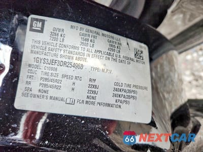 Zdjęcie 13 z 13 samochodu: 2013 CADILLAC ESCALADE ESV PREMIUM VIN:1GYS3JEF3DR254963 - miniatura