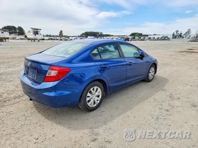 Trzecie zdjęcie samochodu z tyłu: 2012 HONDA CIVIC LX VIN:19XFB2F56CE361795 - miniatura